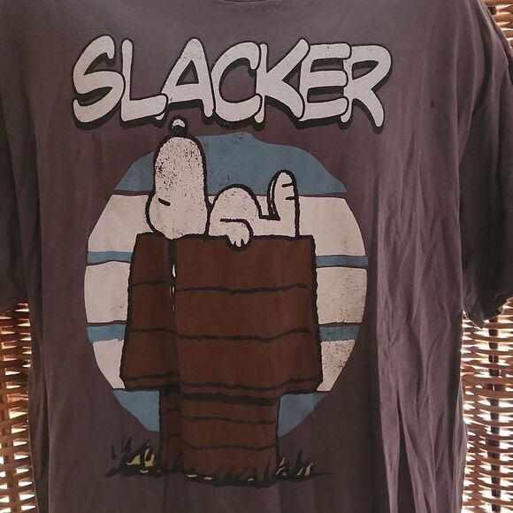 Snoopy Peanuts Slacker T-shirt XL - Picture 2 of 6